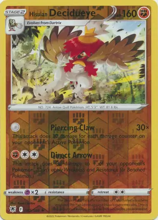 Hisuian Decidueye, catalogue front