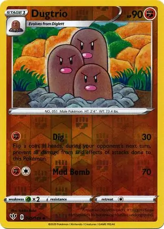 Dugtrio, catalogue front