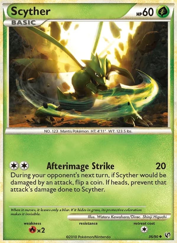 Scyther, catalogue front