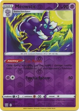 Meowstic, catalogue front