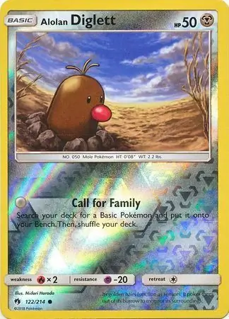 Alolan Diglett, catalogue front