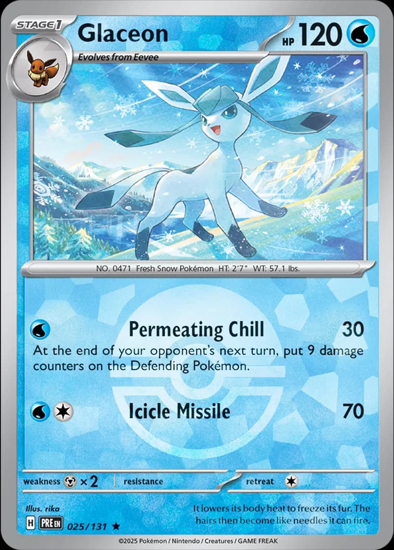 Glaceon, catalogue front