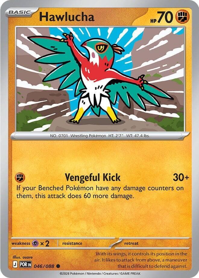 Hawlucha, catalogue front