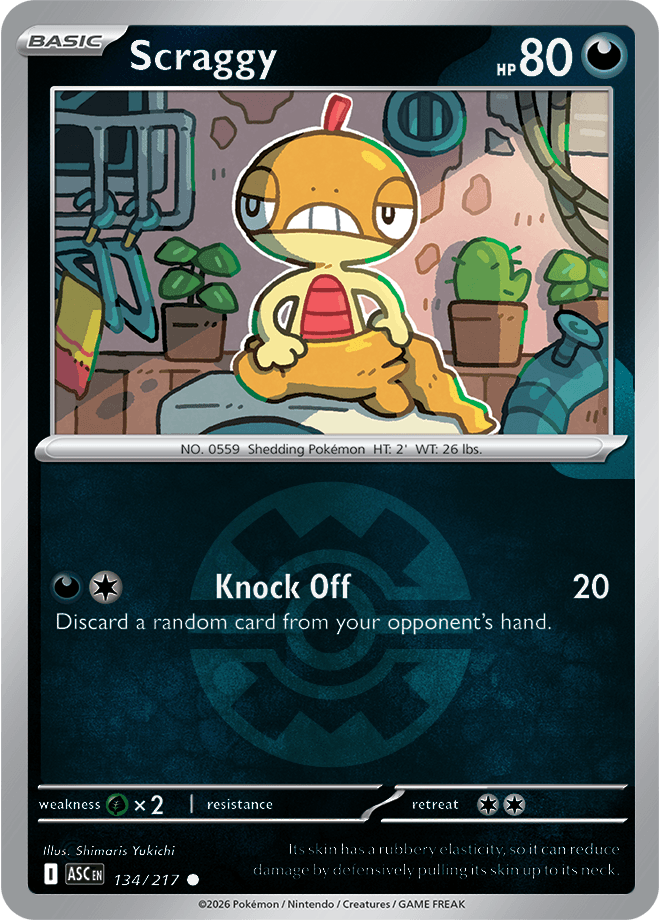 Scraggy, catalogue front