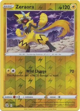 Zeraora, catalogue front
