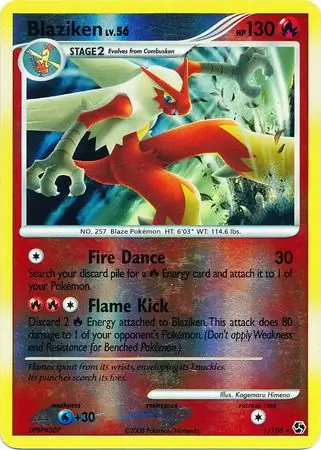 Blaziken, catalogue front