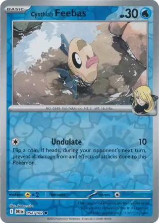 Cynthia's Feebas, catalogue front