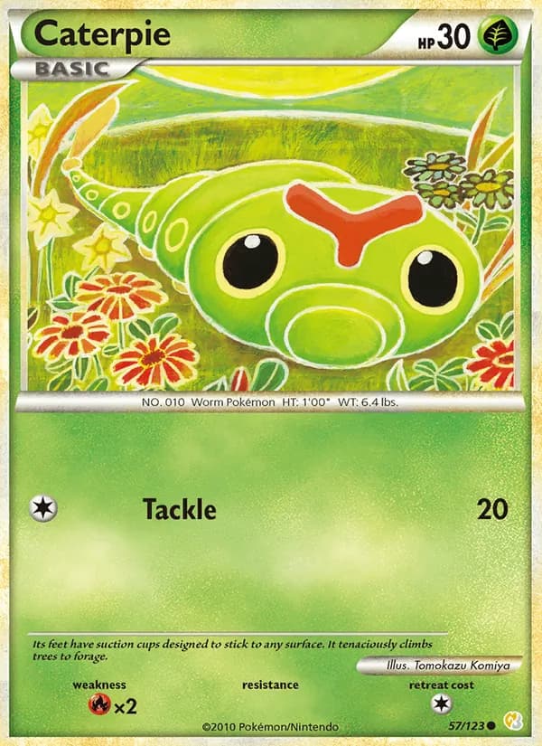 Caterpie, catalogue front