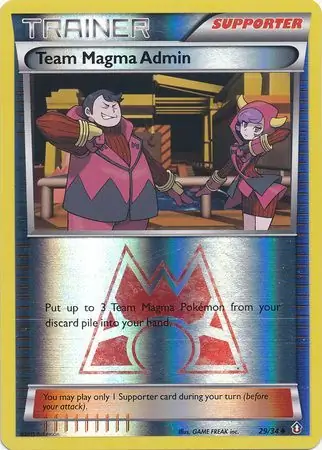 Team Magma Admin, catalogue front