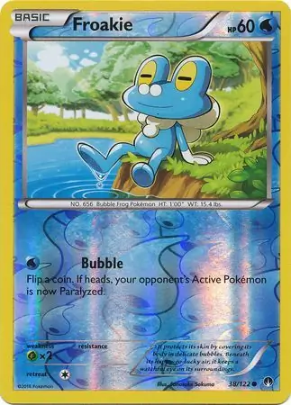 Froakie, catalogue front