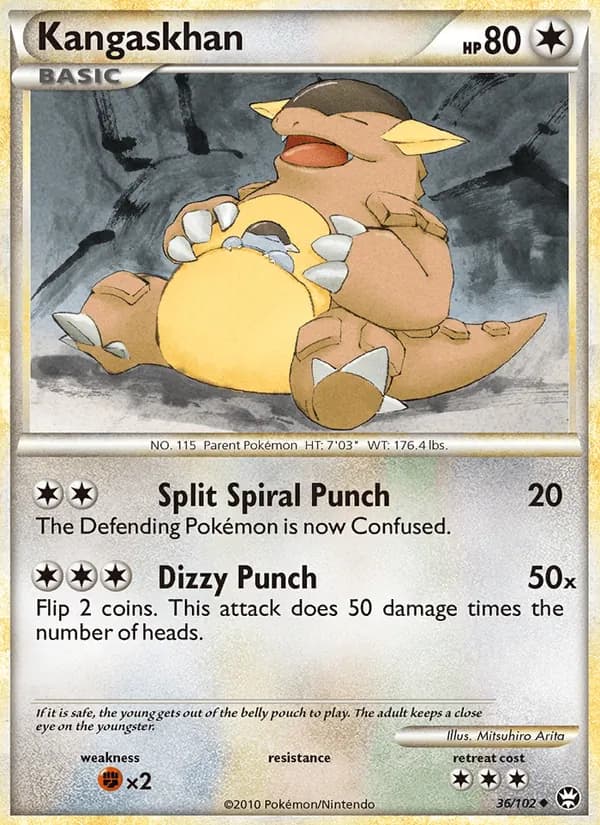 Kangaskhan, catalogue front
