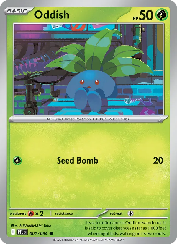 Oddish, catalogue front