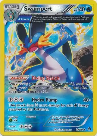 Swampert, catalogue front
