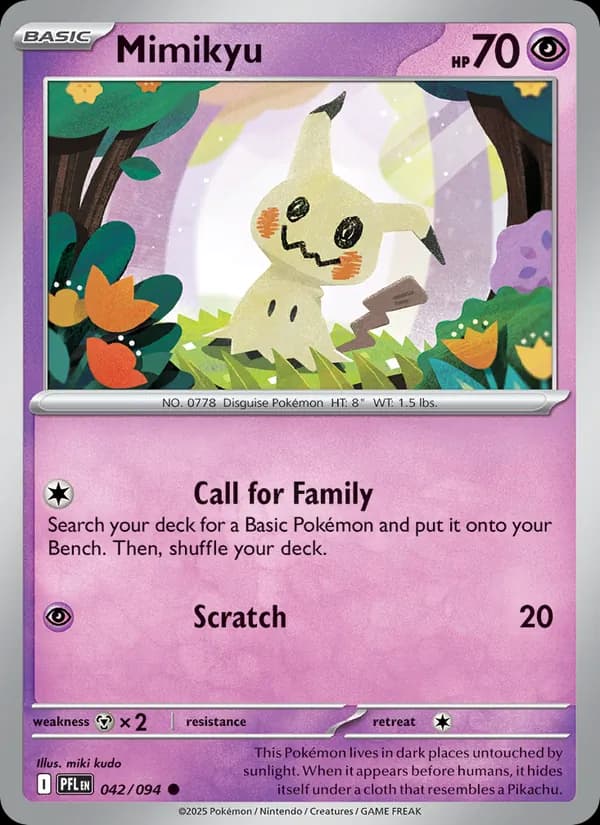 Mimikyu, catalogue front