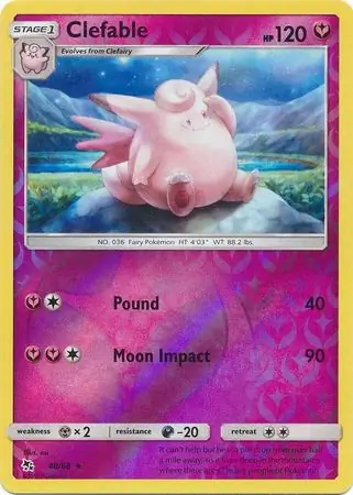 Clefable, catalogue front