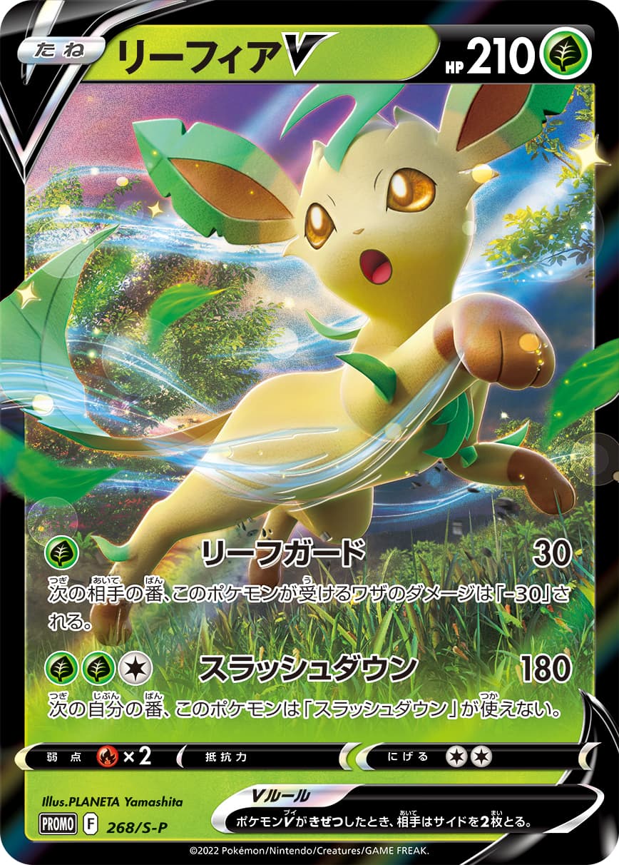 Leafeon V, catalogue front