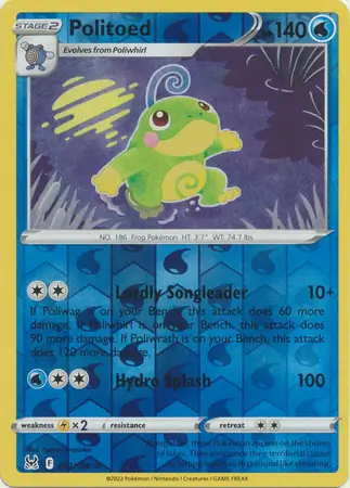 Politoed, catalogue front