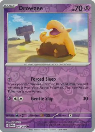 Drowzee, catalogue front