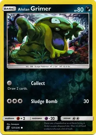 Alolan Grimer, catalogue front
