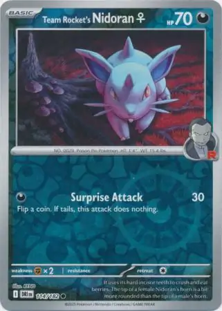 Team Rocket's Nidoran♀, catalogue front
