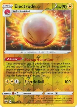 Electrode, catalogue front