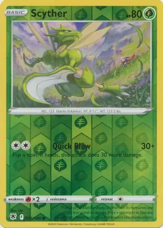 Scyther, catalogue front
