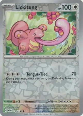 Lickitung, catalogue front