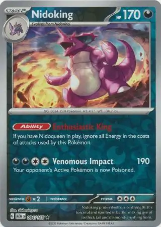 Nidoking, catalogue front
