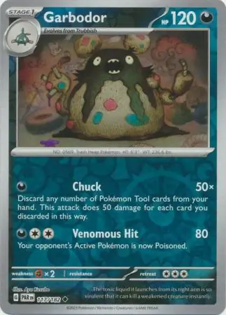 Garbodor, catalogue front