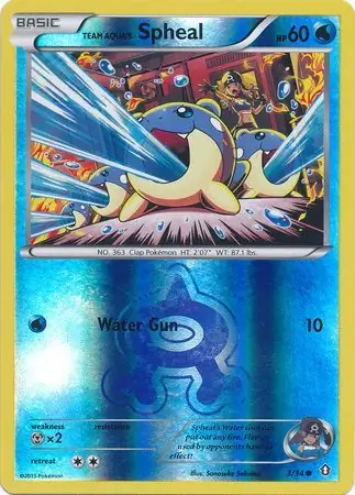Team Aqua's Spheal, catalogue front