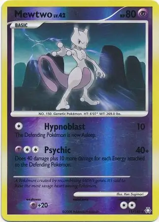 Mewtwo, catalogue front