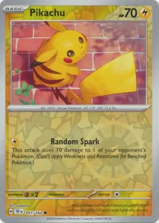 Pikachu, catalogue front