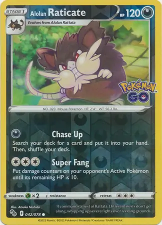 Alolan Raticate, catalogue front