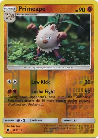 Primeape, catalogue front