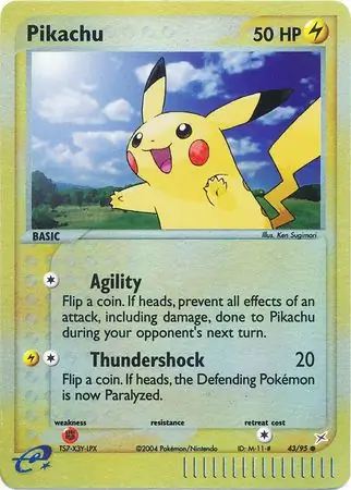 Pikachu, catalogue front