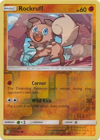 Rockruff, catalogue front