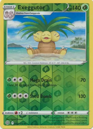 Exeggutor, catalogue front