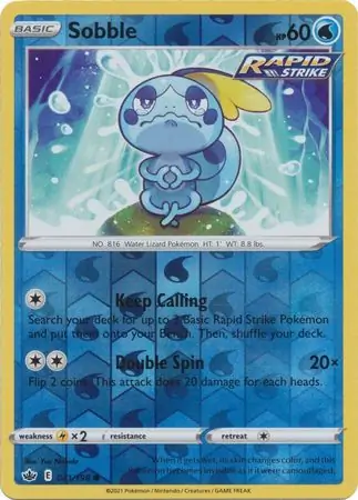 Sobble, catalogue front