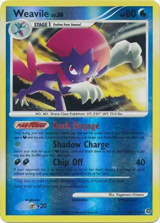 Weavile, catalogue front