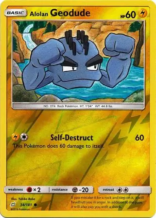 Alolan Geodude, catalogue front