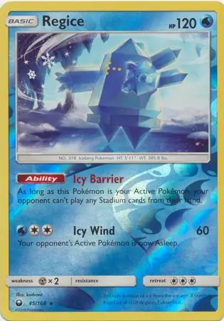 Regice, catalogue front