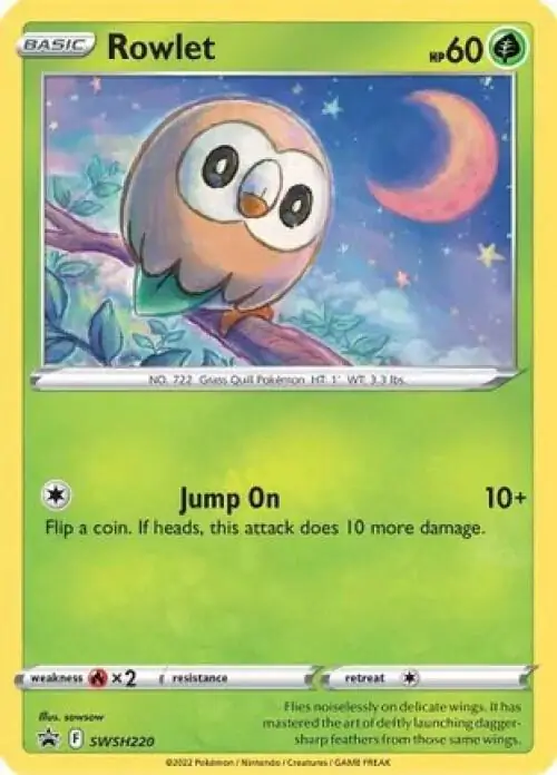 Rowlet, catalogue front