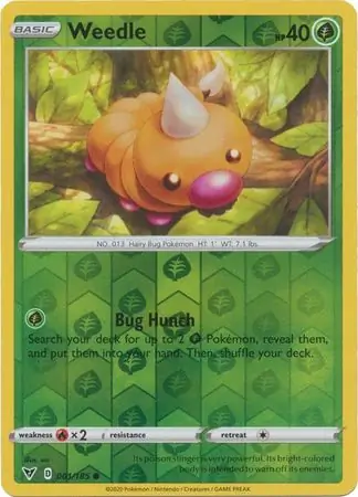 Weedle, catalogue front