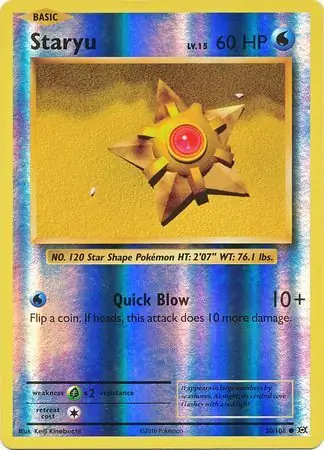 Staryu, catalogue front