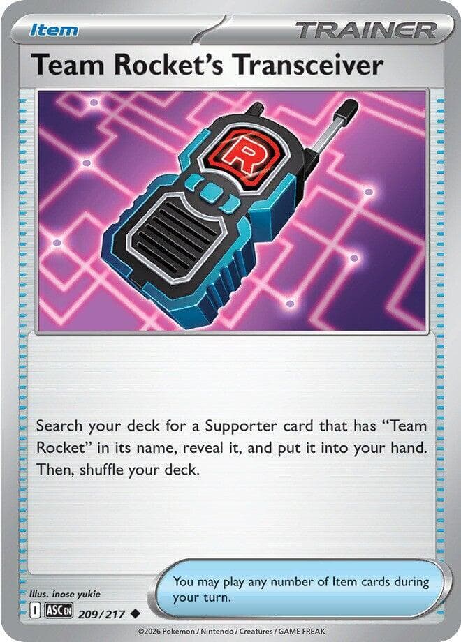 Team Rocket's Transceiver, catalogue front