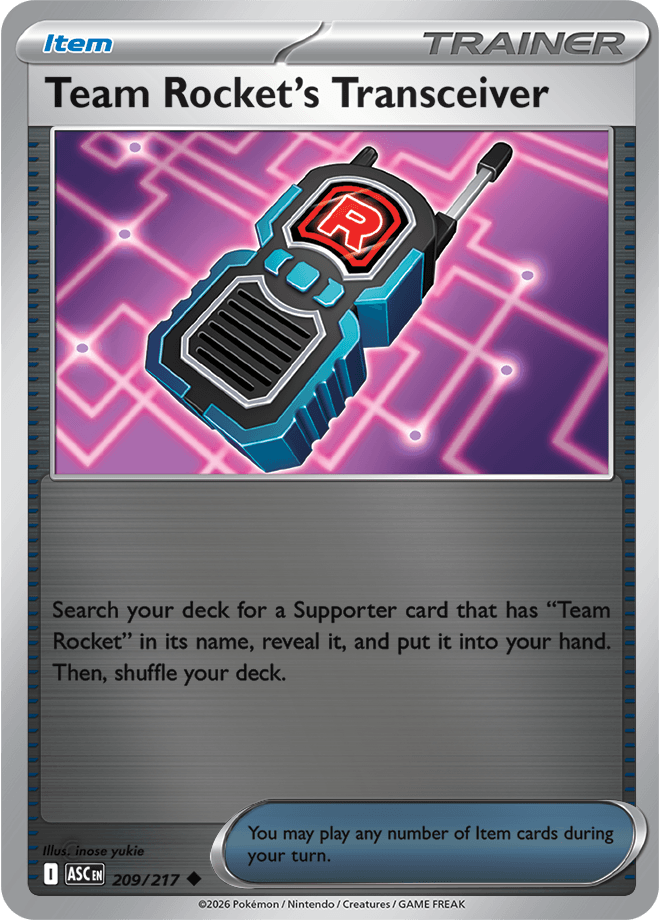 Team Rocket's Transceiver, catalogue front