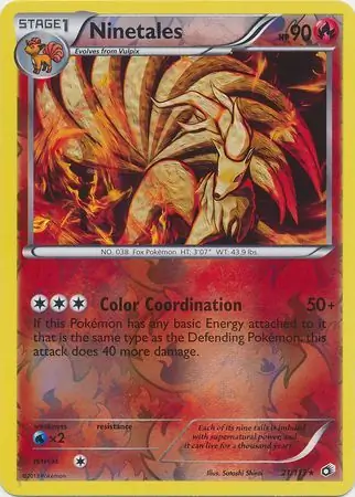 Ninetales, catalogue front