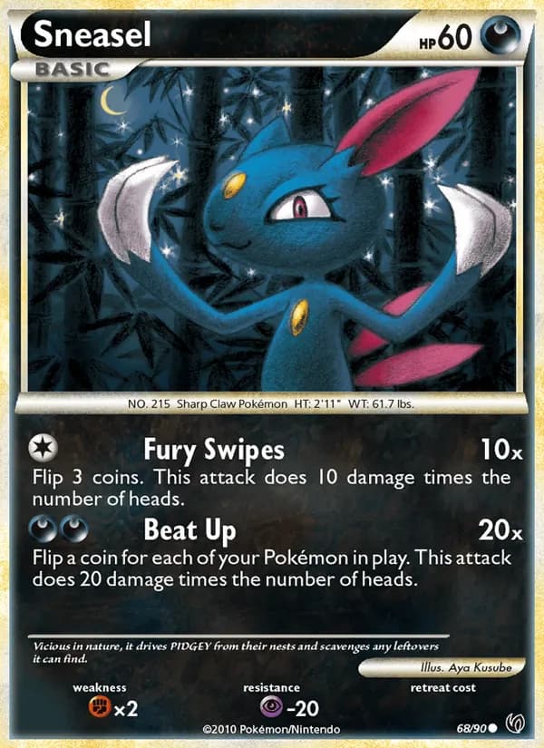 Sneasel, catalogue front