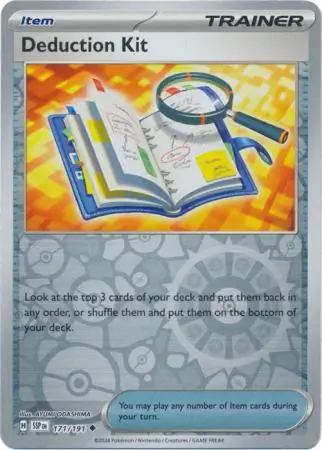 Deduction Kit, catalogue front