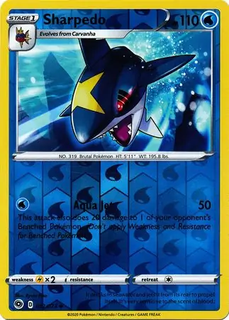 Sharpedo, catalogue front